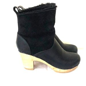 no. 6 shearling clog boot